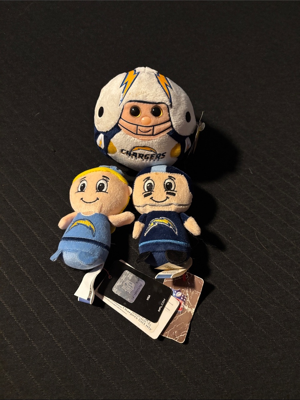 Forever Collectibles Chargers Plush Trio - Blue & Yellow